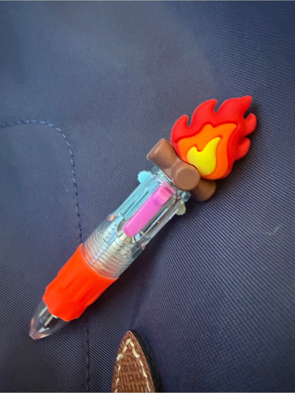Multi-Color Flame Multi-Ink Ballpoint Pen for Kids